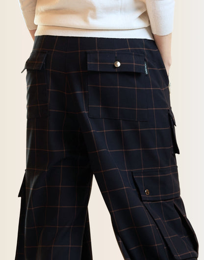 Windowpane Cargo Pants | Cynthia Rowley Clothing|Sale