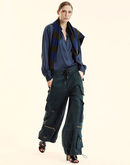 Plaid Cargo Pants | Cynthia Rowley Clothing|Sale