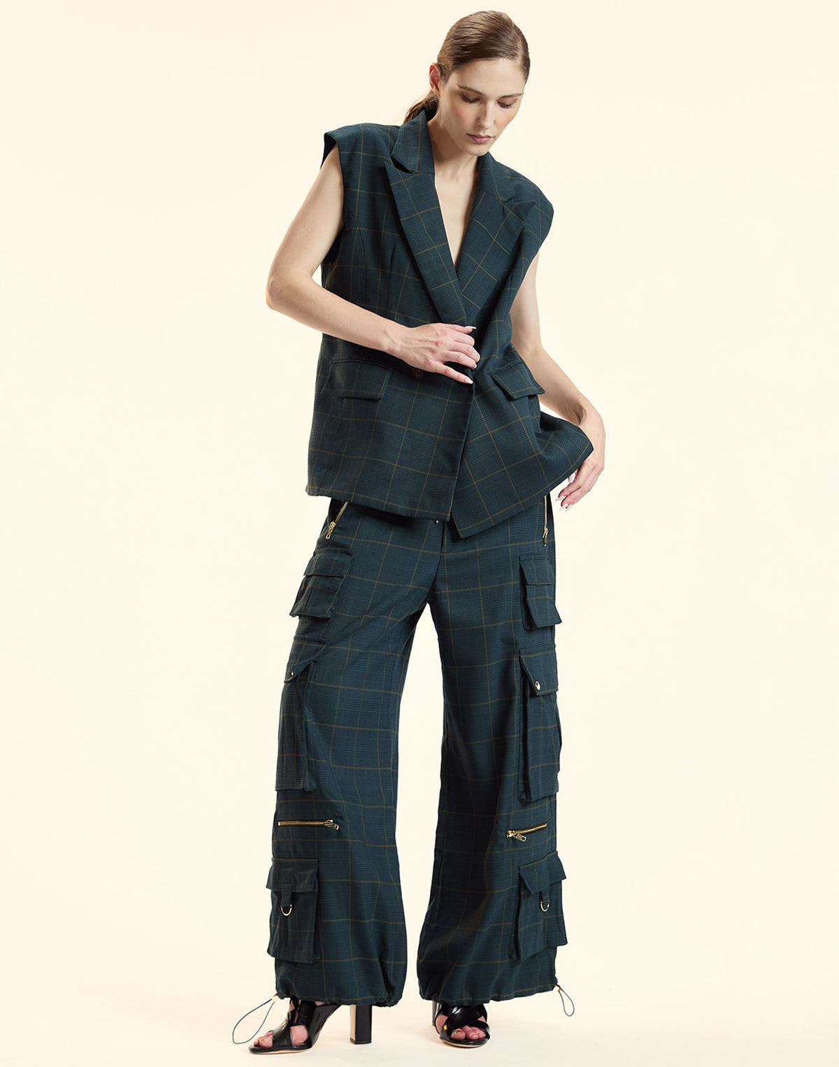 Plaid Cargo Pants | Cynthia Rowley Clothing|Sale