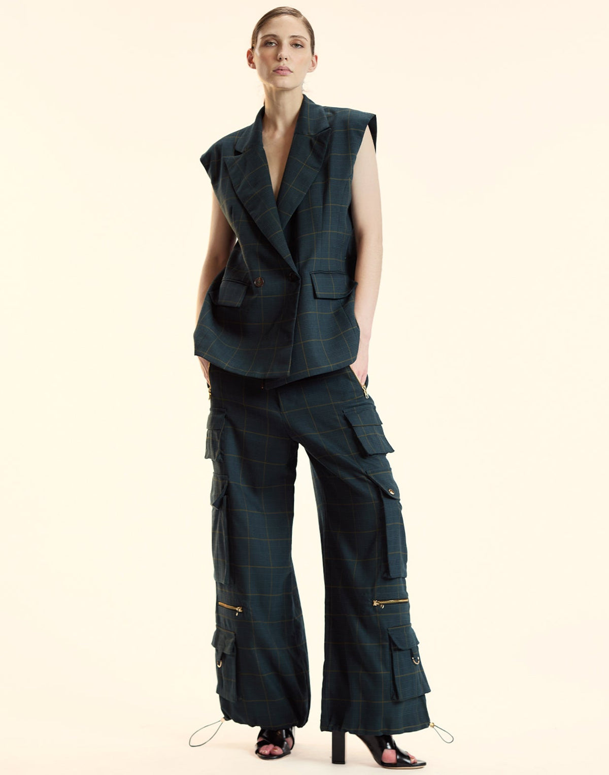 Plaid Cargo Pants | Cynthia Rowley Clothing|Sale