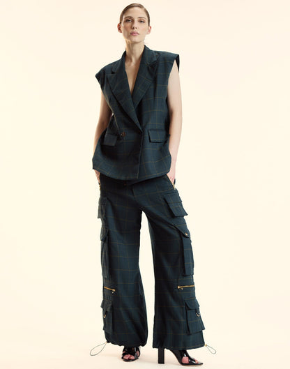 Plaid Cargo Pants | Cynthia Rowley Clothing|Sale
