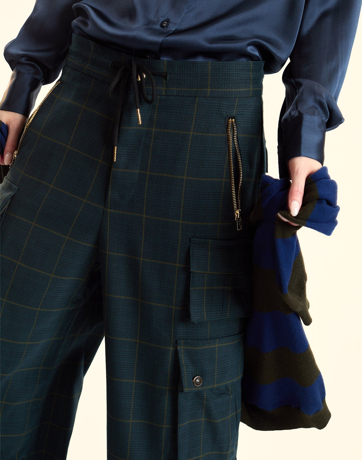 Plaid Cargo Pants | Cynthia Rowley Clothing|Sale