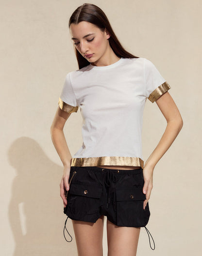 Nylon Cargo Shorts | Cynthia Rowley Clothing