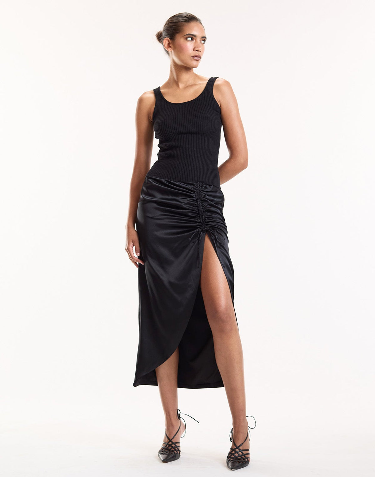 Siren Ruched Skirt | Cynthia Rowley Clothing