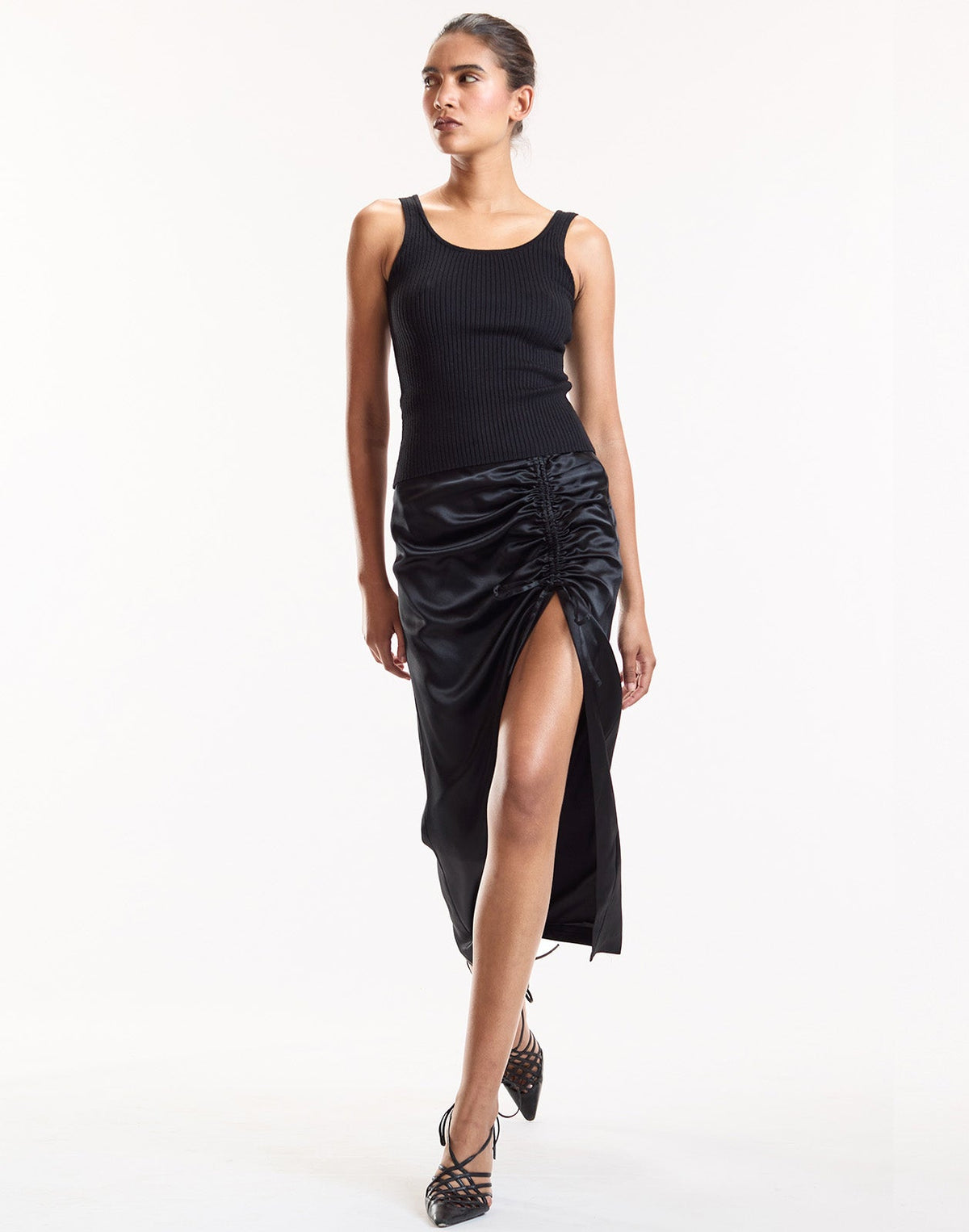 Siren Ruched Skirt | Cynthia Rowley Clothing