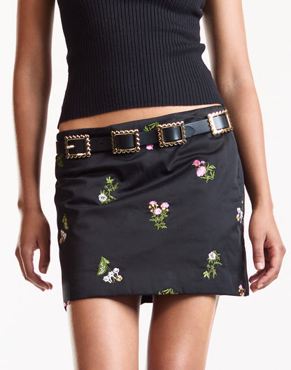 Bouquet Embroidered Skirt | Cynthia Rowley Clothing|Sale
