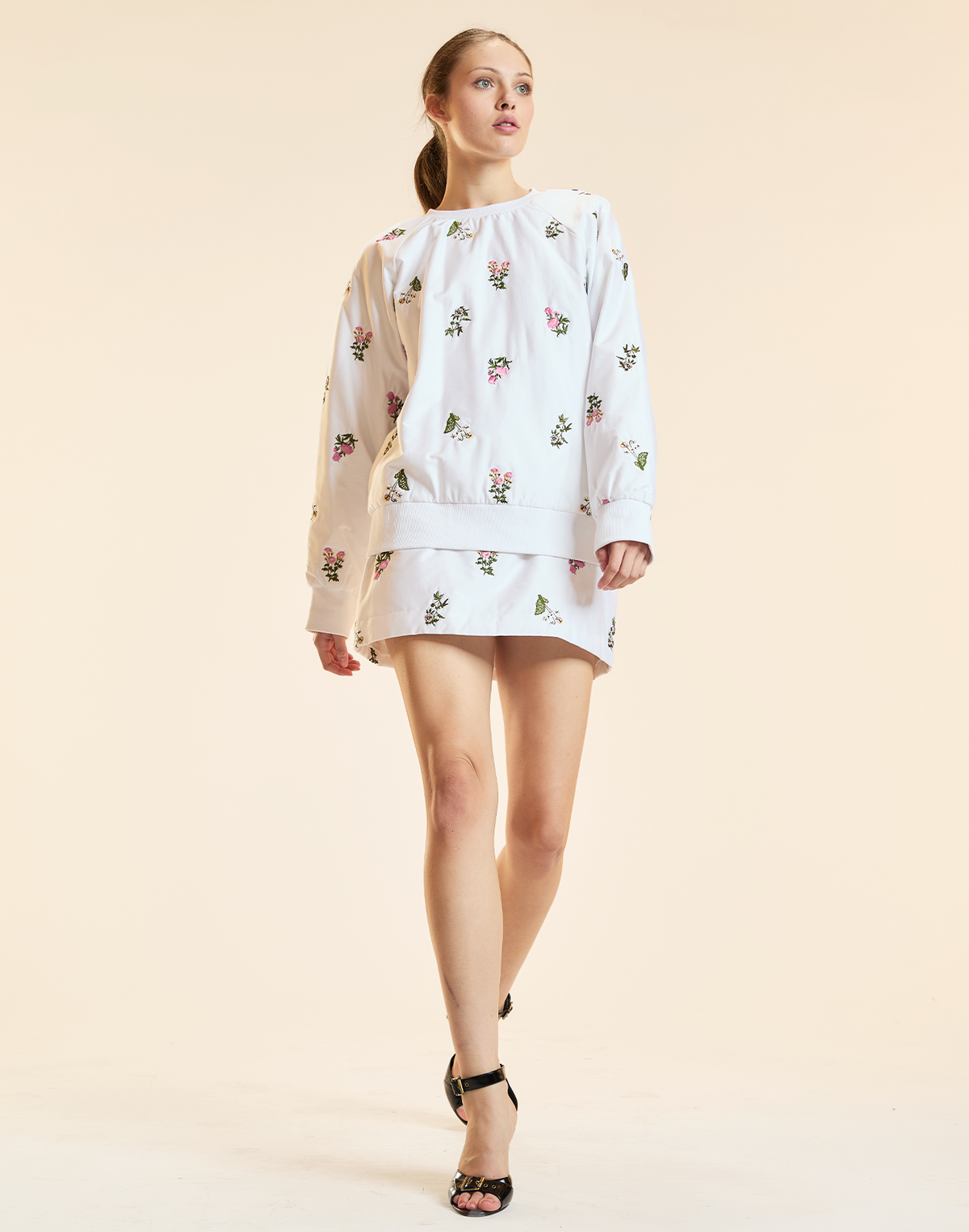Bouquet Embroidered Skirt | Cynthia Rowley Clothing|Sale
