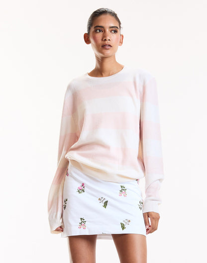 Bouquet Embroidered Skirt | Cynthia Rowley Clothing|Sale
