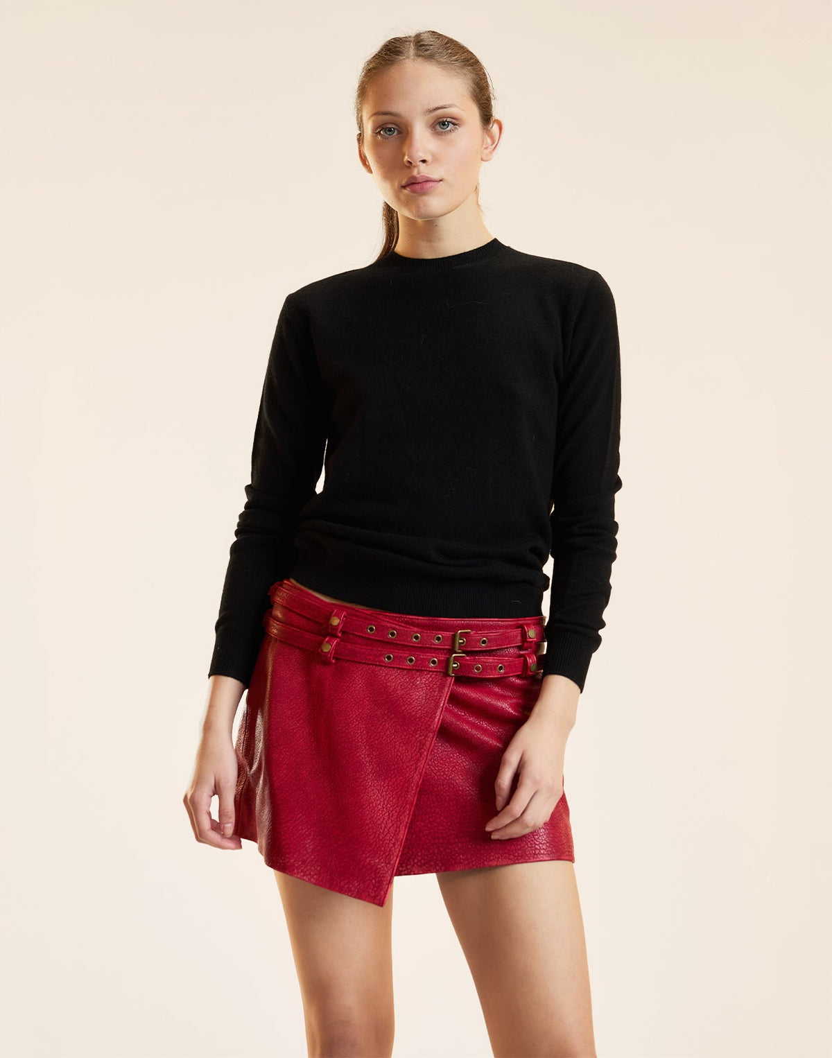 Winona Leather Wrap Skirt | Cynthia Rowley Clothing