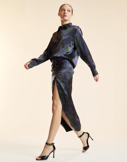 Siren Ruched Skirt | Cynthia Rowley Clothing|Sale
