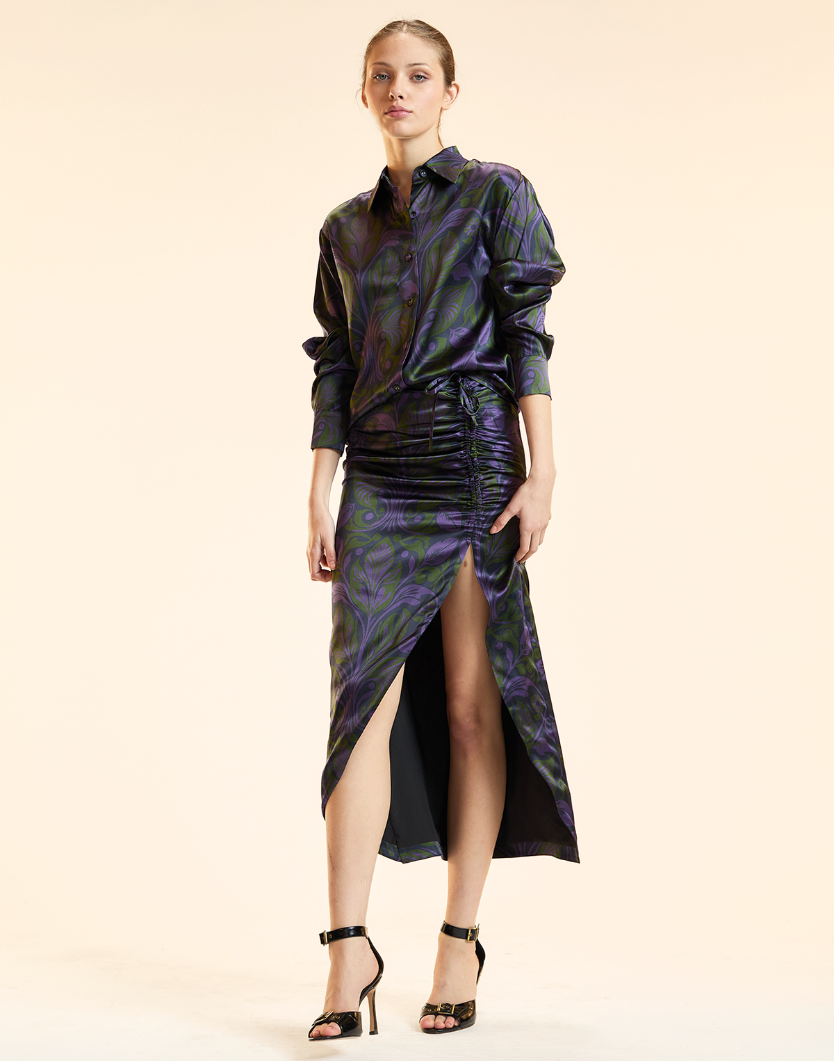 Siren Ruched Skirt | Cynthia Rowley Clothing|Sale