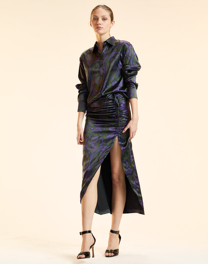 Siren Ruched Skirt | Cynthia Rowley Clothing|Sale