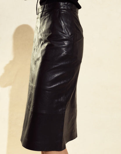 The London Leather Skirt | Cynthia Rowley Clothing|Sale