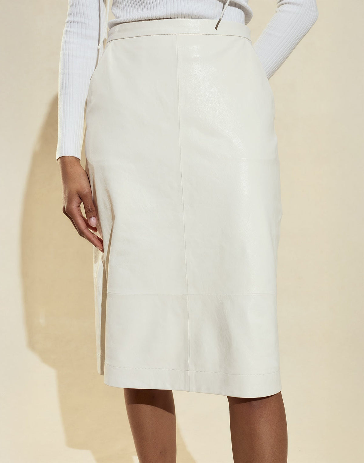 The London Leather Skirt | Cynthia Rowley Clothing|Sale