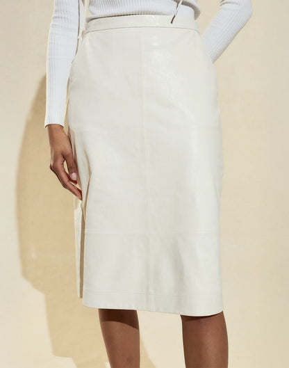 The London Leather Skirt | Cynthia Rowley Clothing|Sale