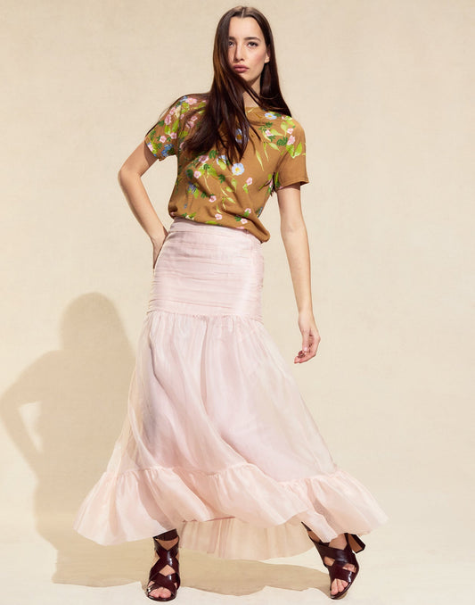Serafina Silk Skirt | Cynthia Rowley Clothing|Sale