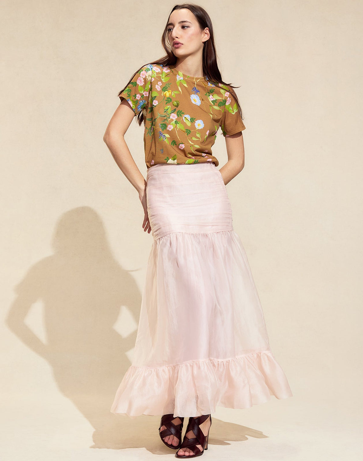 Serafina Silk Skirt | Cynthia Rowley Clothing|Sale