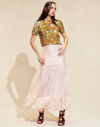Serafina Silk Skirt | Cynthia Rowley Clothing|Sale