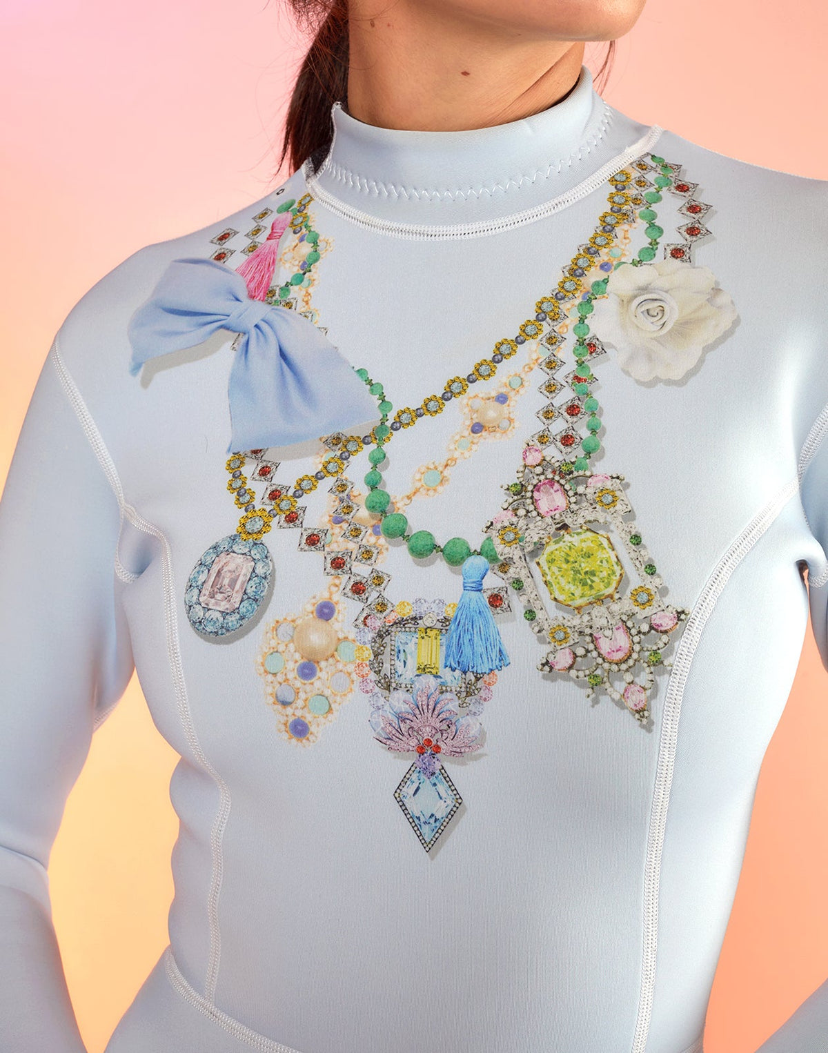 Jewel Necklace Wetsuit | Cynthia Rowley Clothing|Sale