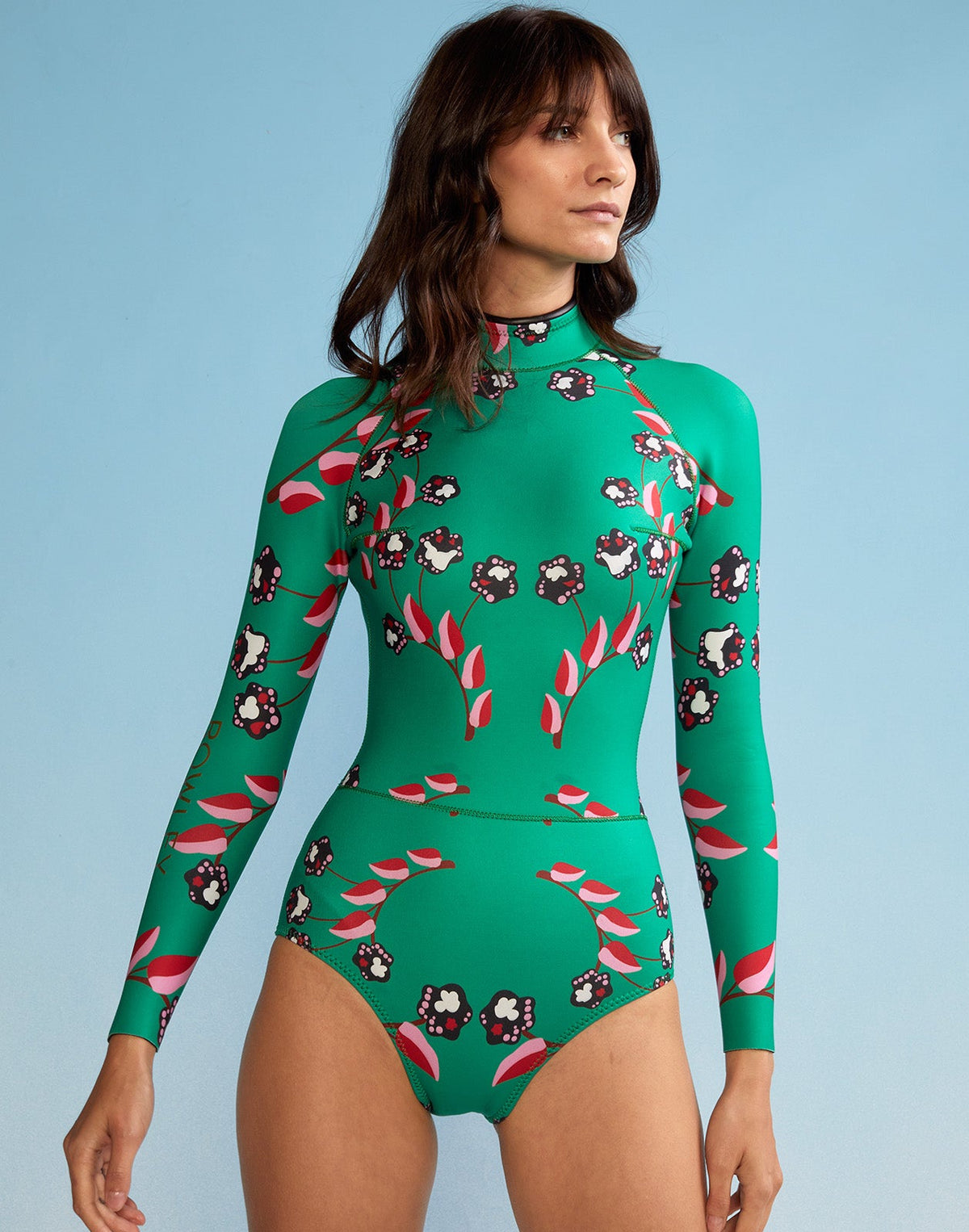 Vine Floral High Cut Wetsuit | Cynthia Rowley Clothing|Sale
