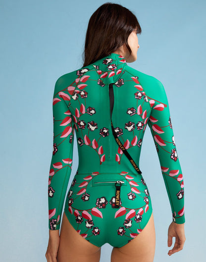 Vine Floral High Cut Wetsuit | Cynthia Rowley Clothing|Sale