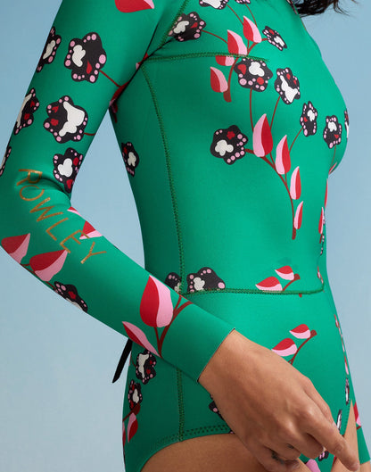 Vine Floral High Cut Wetsuit | Cynthia Rowley Clothing|Sale