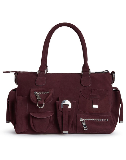 Suede Cargo Pocket Shoulder Bag | Cynthia Rowley Accessories|Sale