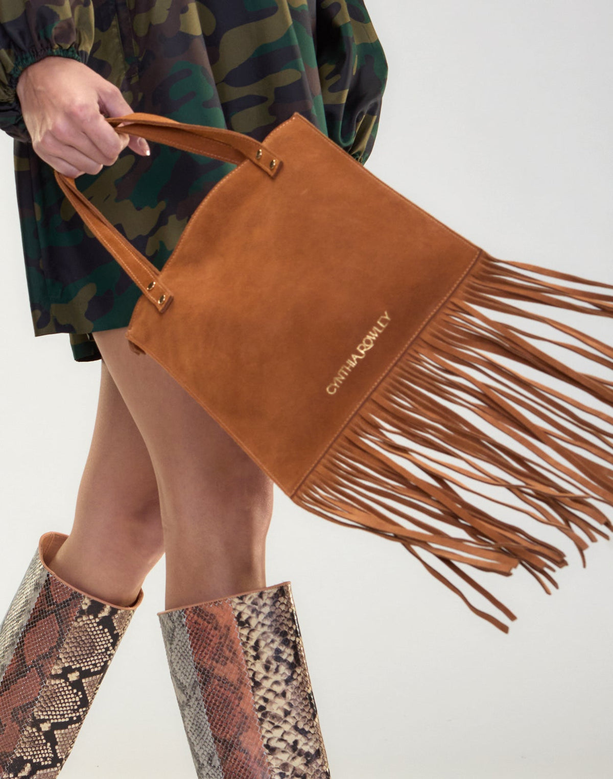 Felicity Fringe Suede Tote | Cynthia Rowley Accessories
