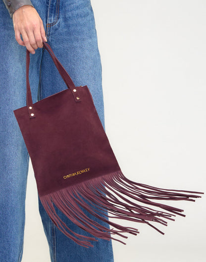 Felicity Fringe Suede Tote | Cynthia Rowley Accessories
