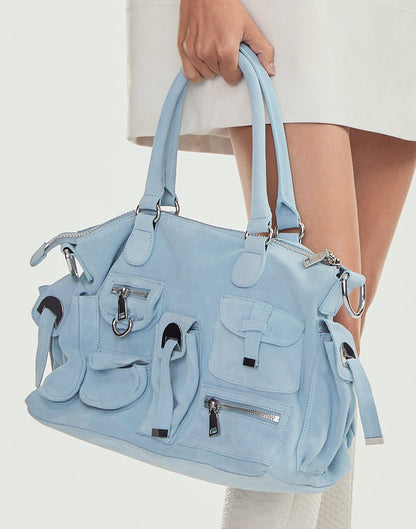 Suede Cargo Pocket Shoulder Bag | Cynthia Rowley Accessories|Sale