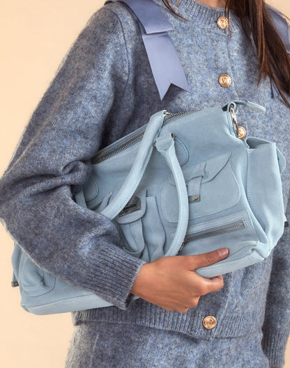 Suede Cargo Pocket Shoulder Bag | Cynthia Rowley Accessories|Sale