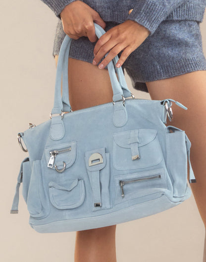 Suede Cargo Pocket Shoulder Bag | Cynthia Rowley Accessories|Sale
