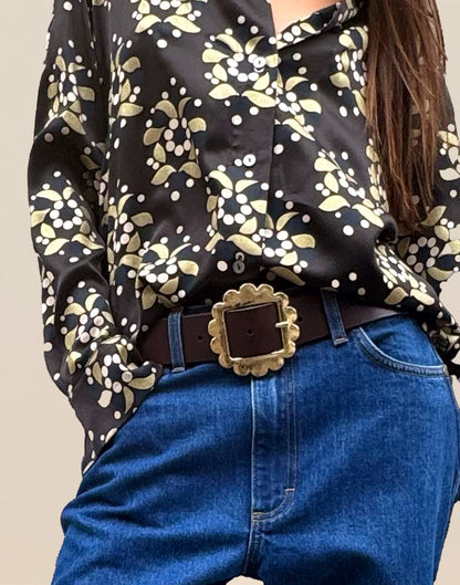 Gold Buckle Belt | Cynthia Rowley Accessories