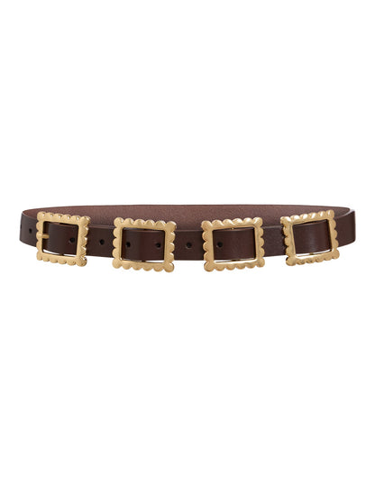 Gold Buckle Belt | Cynthia Rowley Accessories