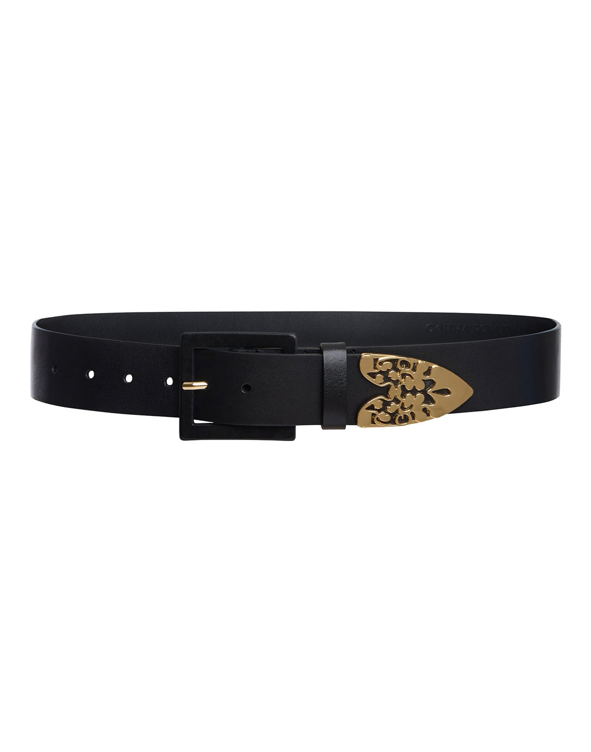 Gold End Leather Belt | Cynthia Rowley Accessories|Sale