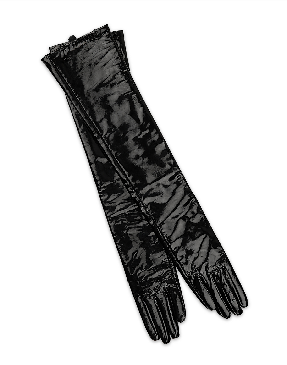 Bea Long Patent Leather Gloves | Cynthia Rowley Accessories