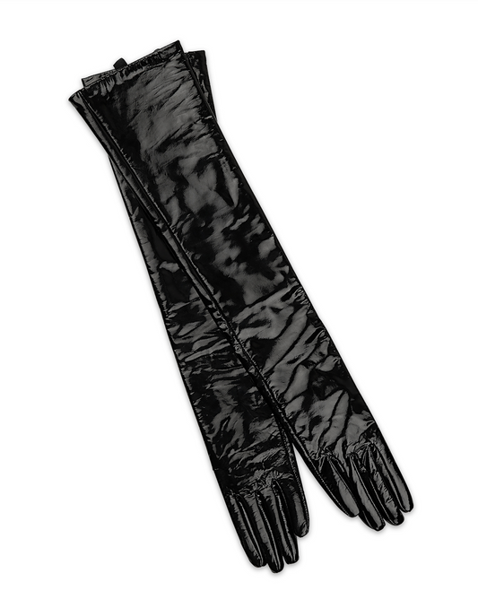 Bea Long Patent Leather Gloves | Cynthia Rowley Accessories
