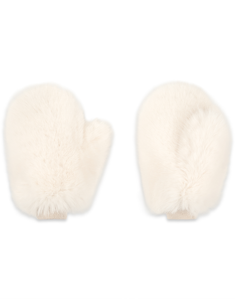 Faux Fur Oversized Mittens | Cynthia Rowley Accessories
