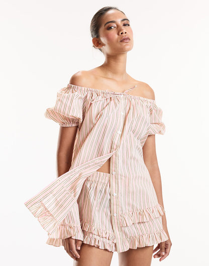 Bardot Stripe Short | Cynthia Rowley New Arrivals