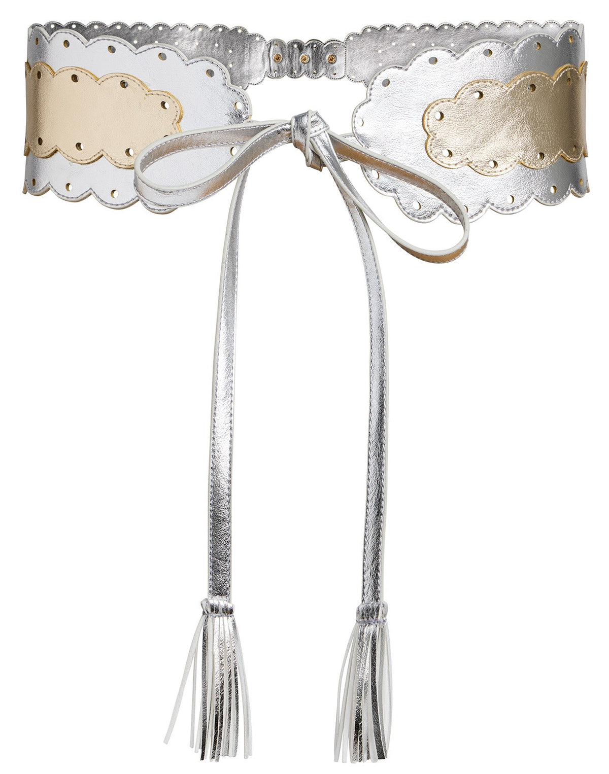 Metallic Scallop Belt | Cynthia Rowley New Arrivals