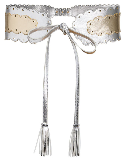 Metallic Scallop Belt | Cynthia Rowley New Arrivals