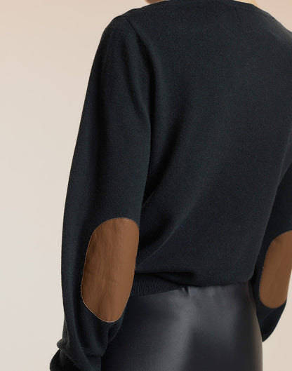 Pippa Elbow Patch Sweater | Cynthia Rowley New Arrivals