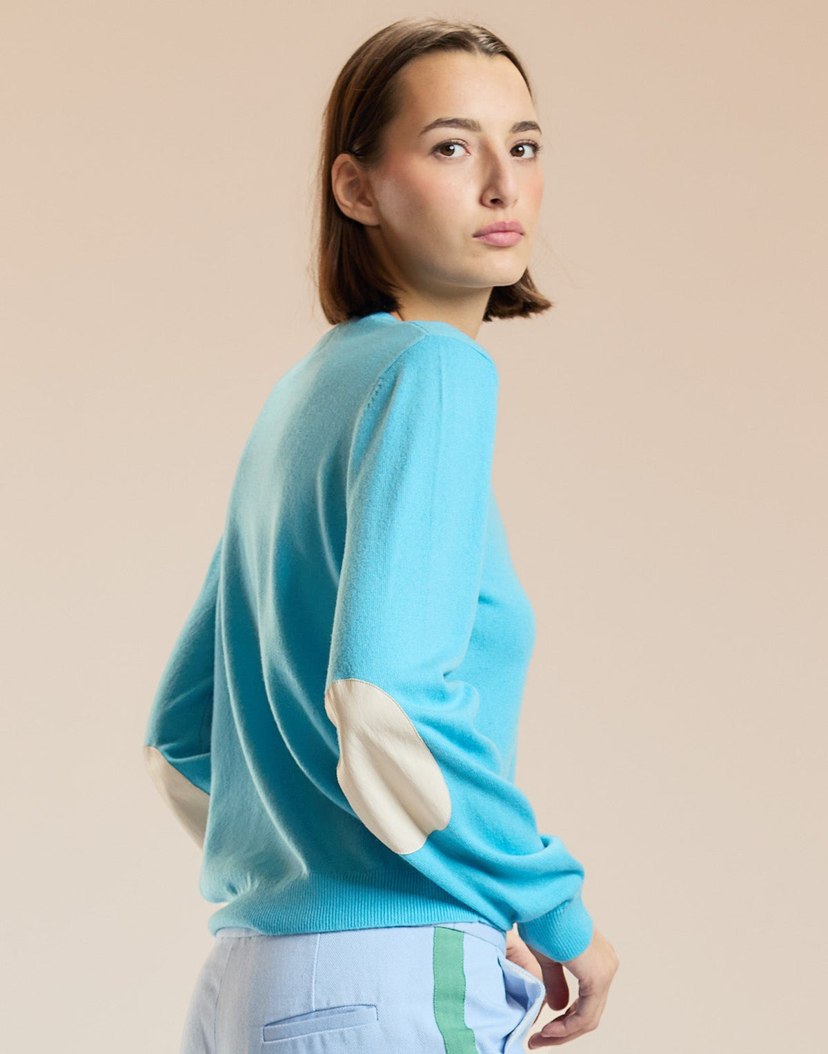 Pippa Elbow Patch Sweater | Cynthia Rowley New Arrivals