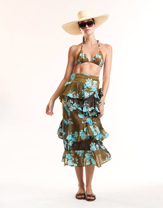 Ravello Ruffle Skirt | Cynthia Rowley New Arrivals