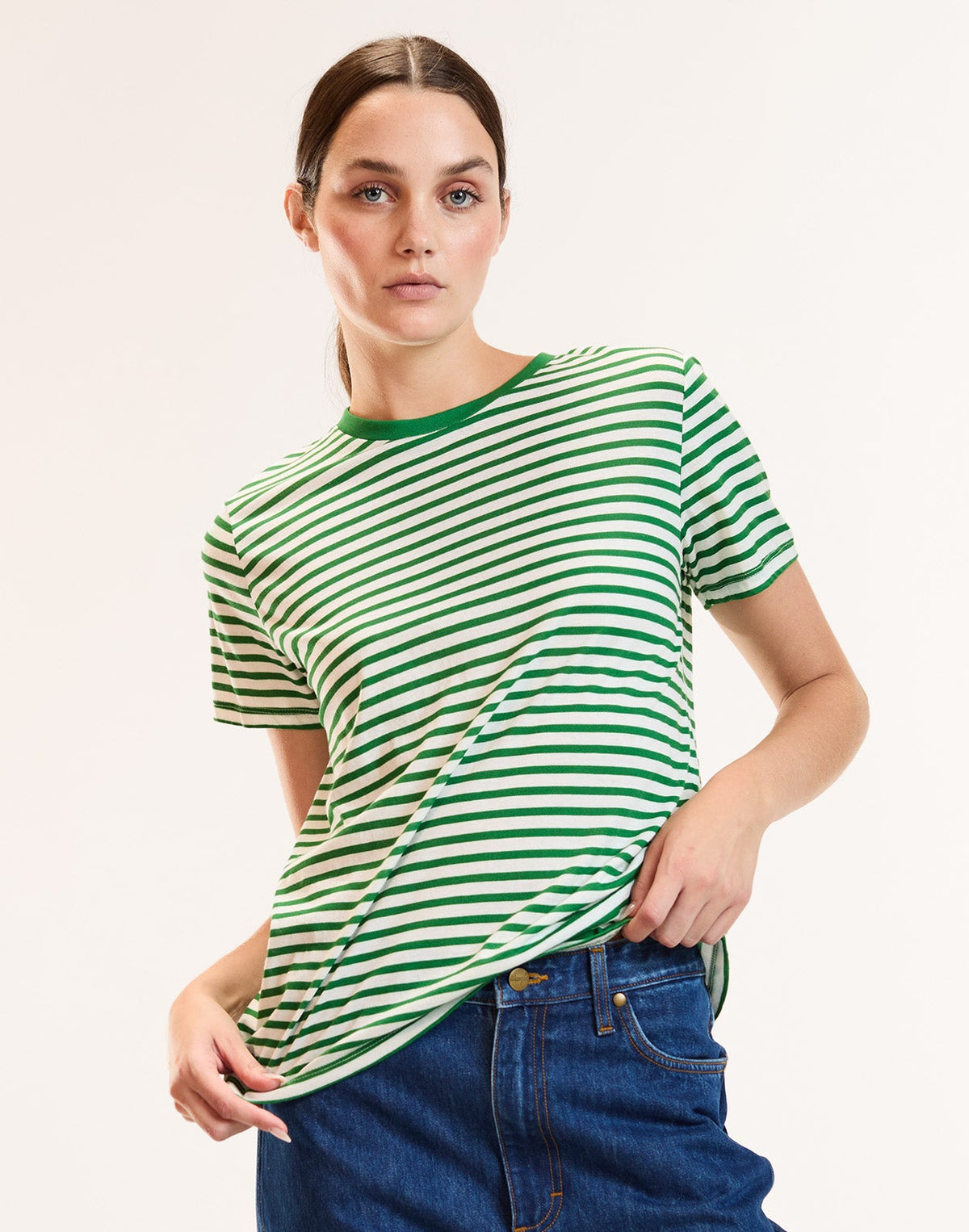 Relaxed Stripe Tee | Cynthia Rowley New Arrivals