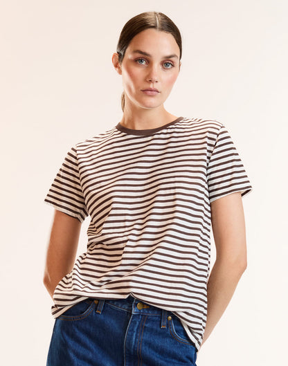 Relaxed Stripe Tee | Cynthia Rowley New Arrivals