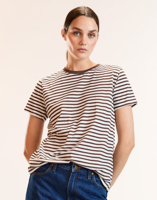 Relaxed Stripe Tee | Cynthia Rowley New Arrivals