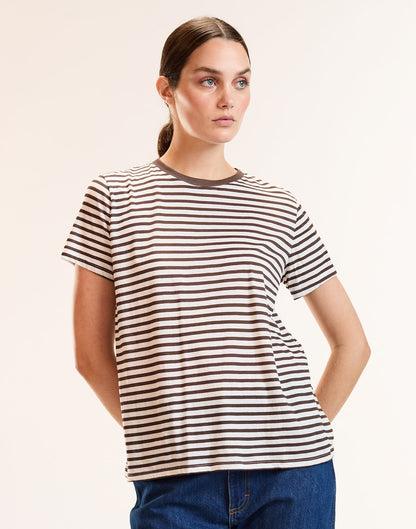 Relaxed Stripe Tee | Cynthia Rowley New Arrivals