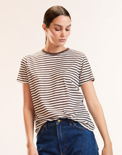 Relaxed Stripe Tee | Cynthia Rowley New Arrivals