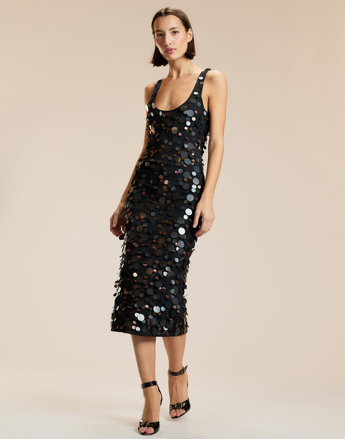 PAILETTE MESH TANK DRESS | Cynthia Rowley Sale